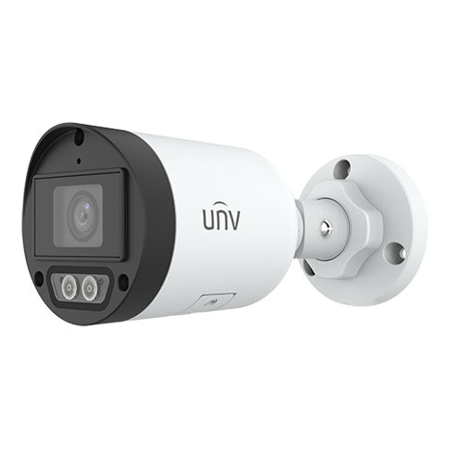 Camera IP ColorHunter Dual-Light, 4MP, lentila 2.8mm, IR 30m, WL 30m, Microfon, SDcard – UNV IPC2124LB-AF28K-DL