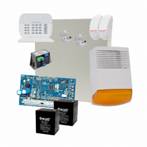 Kit alarma la efractie DSC NEO cu sirena exterioara KIT2016EXT-BS1