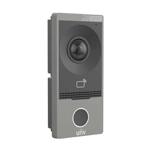 Post exterior videointerfon TCP/IP, IR, Wi-Fi, IK08 – UNV OEU-201S-HMK-W