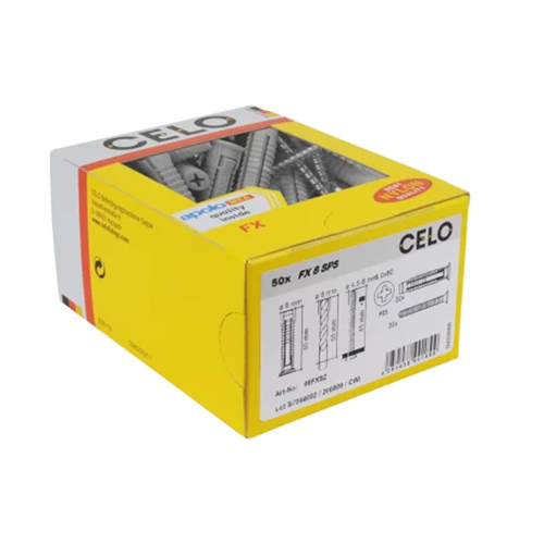 Diblu+holsurub cap hex. M10x50 SPS FXSZ (25 buc.) – CELO 910FXK