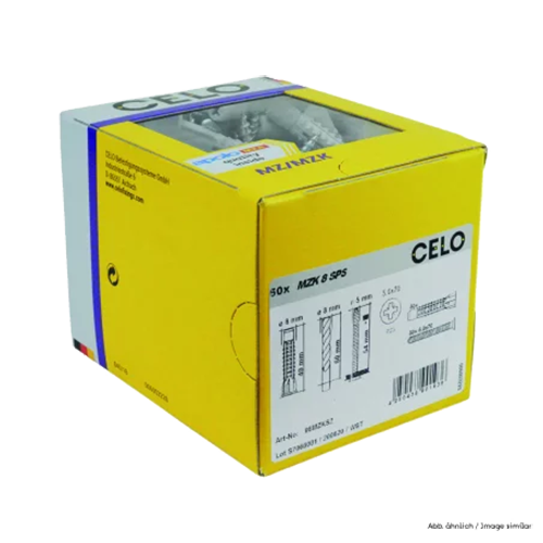Diblu universal M8x49 cu guler + surub MZK (50 buc.) – CELO 98MZKSZ