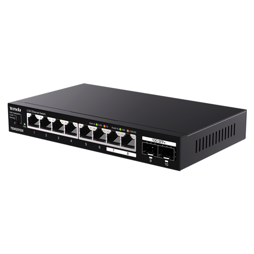 Switch 8 x RJ45 2.5G, 2 x SFP+ 10G – TENDA TND-TEM2010X