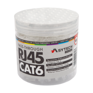 Mufa RJ-45 UTP Cat.6 EZ Passthrough (100 buc) RJ45-CAT6-EZ-JAR