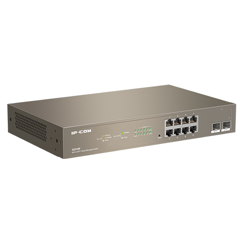 Switch 8 x RJ45 Gigabit, 2 x SFP Gigabit Uplink, Cloud Management – IP-COM G3310F