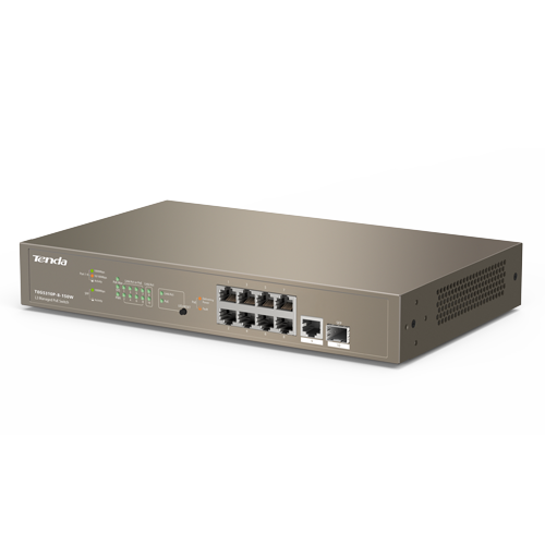 Switch 8 x RJ45 1G, PoE, 1 port consola, 1 x SFP Gigabit, management – TENDA TND-TEG5310P-8-150W