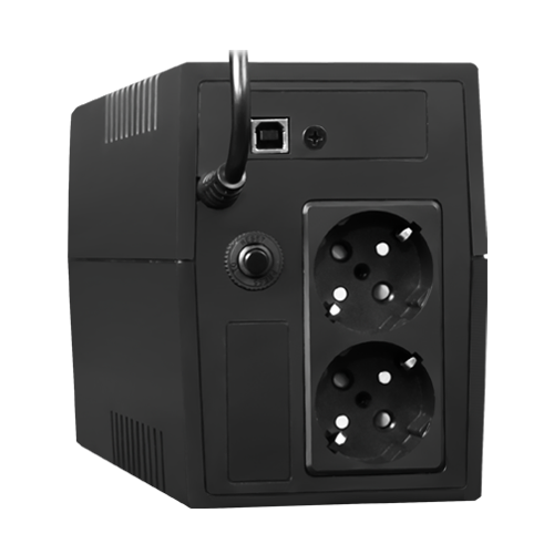 UPS TSY Power, 600VA/360W, LCD, AVR-Repornire automata, Management, 2 x Schuko, 2 x RJ45, 1 X USB type B TSY-MP-0K6-LCD