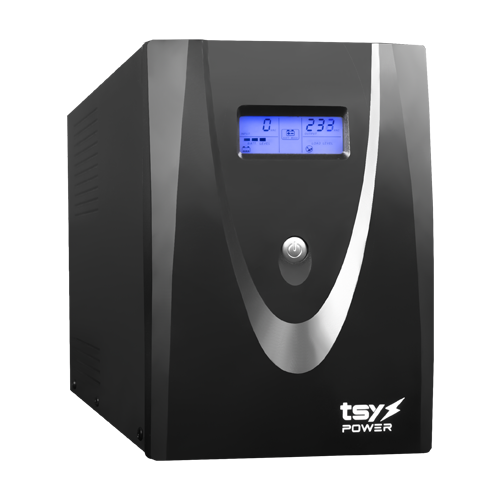 UPS TSY Power, 3000VA/1800W, LCD, AVR-repornire automata, 4 x Schuko TSY-MP-3K0-LCD