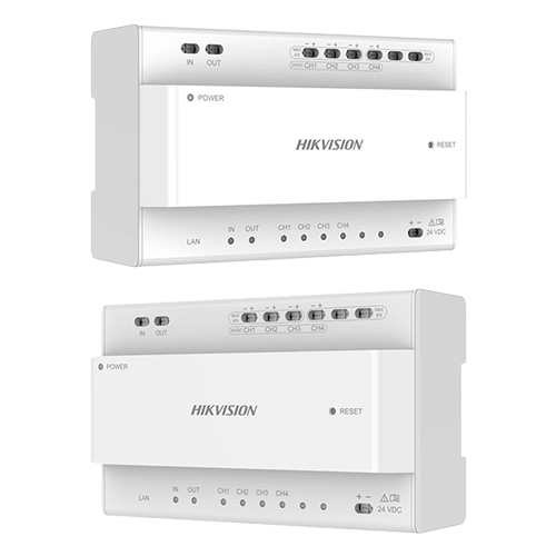 KIT videointerfon 2 fire pentru 1 familie, monitor 7 inch, Alarma, IK08, Card 32GB – HIKVISION DS-KIS704EY-SS