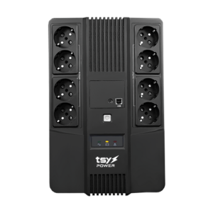 UPS TSY Power, 1000VA/600W, LED, AVR-repornire automata, Management, 8 x Schuko, 2 x RJ45, 1 X USB type B TSY-D-1K0-LED