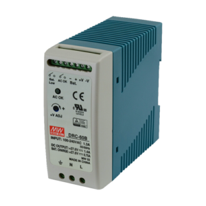 Sursa de alimentare in comutatie, 27.6V / 1.4A + 0.75A, sina DIN, backup – MEAN WELL DRC-60B