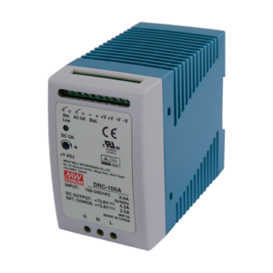 Sursa de alimentare in comutatie, 13.8V / 4.5A + 2.5A, sina DIN, backup – MEAN WELL DRC-100A