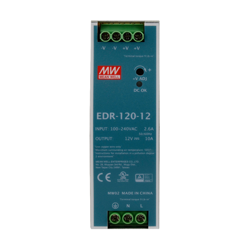 Sursa de alimentare in comutatie, 12V / 10A, sina DIN – MEAN WELL EDR-120-12