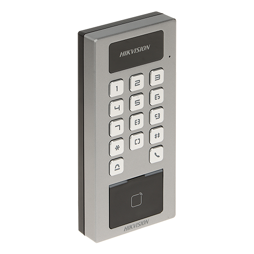Terminal control acces si interfon cu tastatura, cititor card, Bluetooth, Wi-Fi, Alarma – HIKVISION DS-K1T502DBWX
