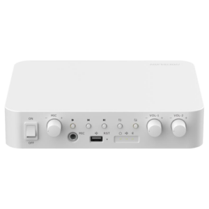 Amplificator IP doua zone, 80W, Alarma, USB, Bluetooth – HIKVISION DS-QAE1A80G1-VB