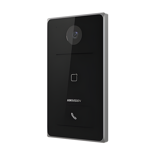 Panou exterior videointerfon TCP/IP, Wi-Fi, 2MP, IR 2.5m, 1 familie, montaj aparent, PoE – HIKVISION DS-KV6133-WME1-Aparent