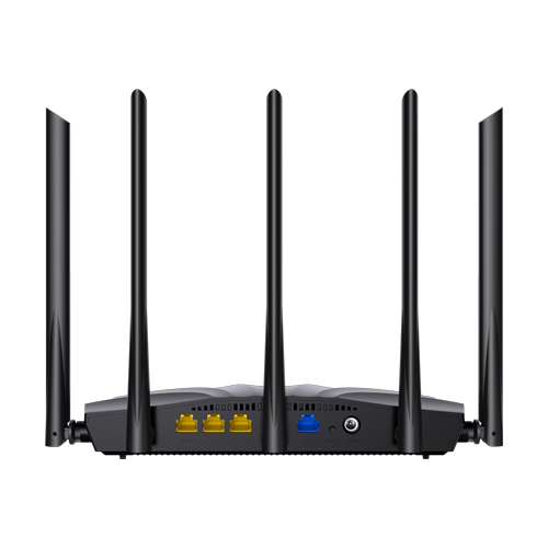 Router Wi-Fi 6, DualBand 2.4Ghz/5GHz, 300+1201Mbps, 5x6dBi, 4 x RJ45 Gigabit – TENDA TND-RX2-PRO