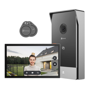 Kit video-interfon, monitor tactil 7 inch, 2 fire, camera 2MP, IR 5m, SDcard, Wi-Fi6 – EZVIZ CS-HP5-2MP