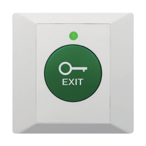 Buton de iesire din plastic, profil ingust, LED, buzzer CSB-86G-LED