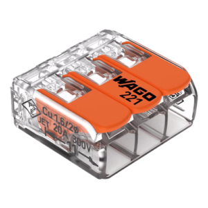 Conector derivatie 3 fire, max. 4 mm² (50 buc.) – WAGO 221-413