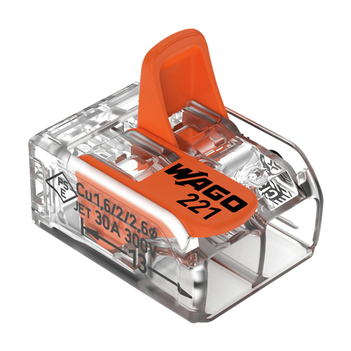 Conector derivatie 2 fire, max. 6 mm² (50 buc.) – WAGO 221-612