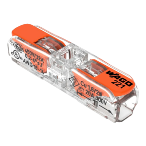 Conector derivatie in linie, 2 fire, max. 4 mm² (60 buc.) – WAGO 221-2411