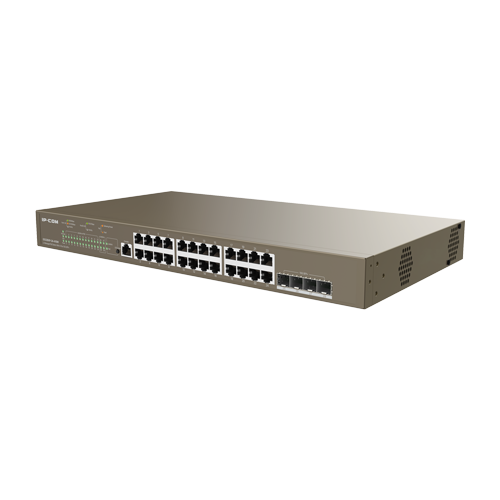 Switch 24 x RJ45 1Gbps, PoE, 4 x SFP+ 10Gbps, L3 Cloud Management – IP-COM G5328XP-24-410W