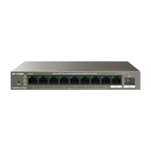 Switch 8 x RJ45 Gigabit, PoE, uplink 1 x RJ45 + 1 x SFP Gigabit, 92W, Cloud Management – IP-COM G2210P-8-102W