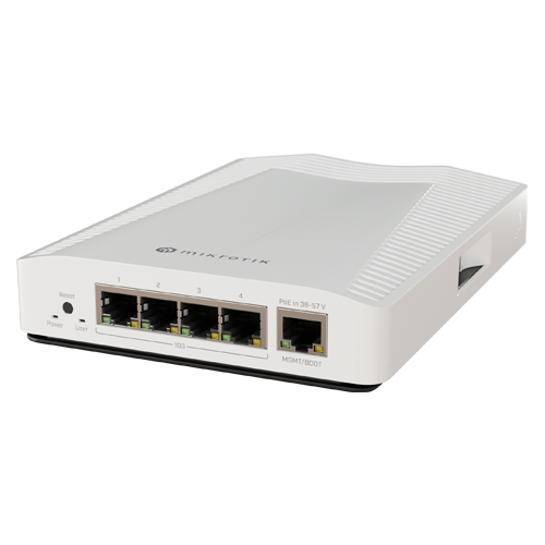 Router 4 x RJ45 10G, 1 x RJ45 1G, sina DIN – MikroTik CRS304-4XG-IN