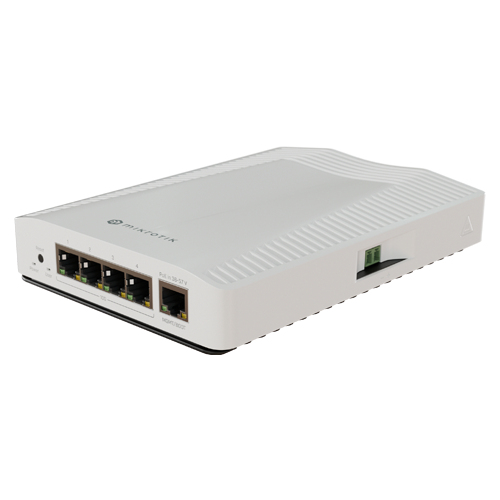 Router 4 x RJ45 10G, 1 x RJ45 1G, sina DIN – MikroTik CRS304-4XG-IN