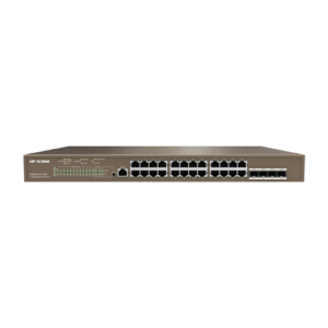 Switch 24 x RJ45 Gigabit, PoE, 4 x SFP Gigabit, 1 x consola,1U, L3 Management – IP-COM G5328P-24-410W