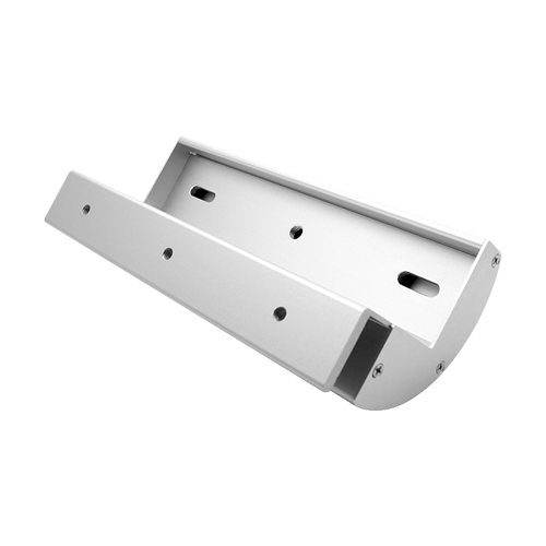 Suport aluminiu UZL pt. montaj electromagnet tip CSE-280P pe usi sticla fara rama CSE-280P-UZL
