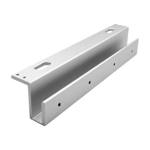 Suport aluminiu UZL pt. montaj electromagnet tip CSE-280P pe usi sticla fara rama CSE-280P-UZL