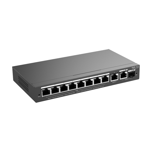 Switch L2, 8 x RJ45 1G PoE, 1 x RJ45 1G, 1 x combo SFP/RJ45 1G, Cloud Management – Ruijie Reyee RG-ES210GS-P