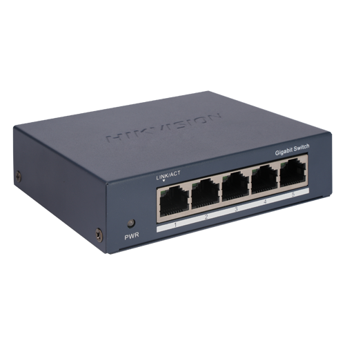 Switch L2, 5 x RJ45 1G, Unmanaged – HIKVISION DS-3E0505-O