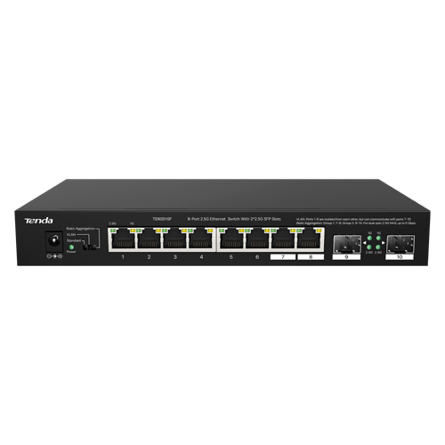 Switch 8 x RJ45 2.5 Gigabit, 2 x SFP 2.5 Gigabit – TENDA TND-TEM2010F