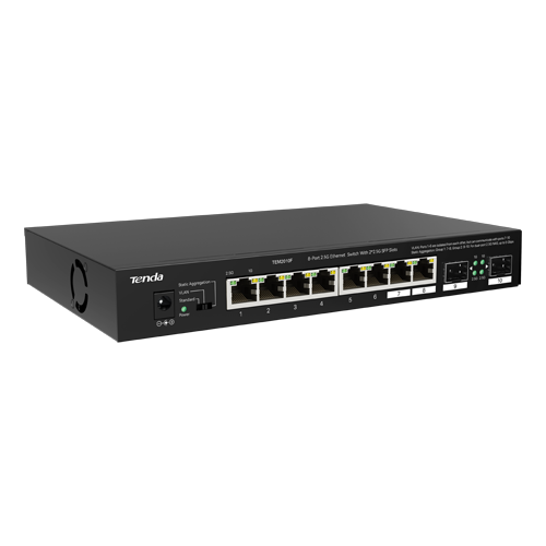 Switch 8 x RJ45 2.5 Gigabit, 2 x SFP 2.5 Gigabit – TENDA TND-TEM2010F
