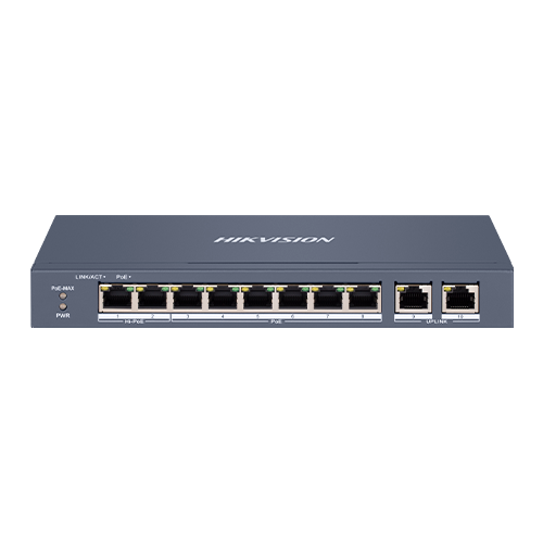 Switch 8 porturi 100 Mbps, PoE at/bf/bt, Smart Management – HIKVISION DS-3E1310HP-EI