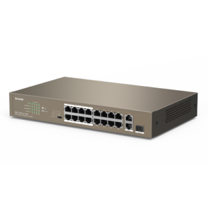 Switch 16 x RJ45 10/100 Mbps, PoE, 2 x RJ45 Gigabit, 1 x SFP Gigabit – TENDA TND-TEF1118P-16-150W-V30