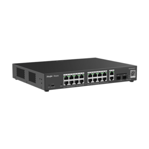 Switch L2, 16 x RJ45 1G PoE, 2 x SFP 1G, 2 x RJ45 1G, Cloud Management – Ruijie Reyee RG-ES220GS-P
