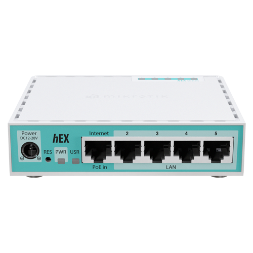Router hEX, 5 x RJ45 Gigabit, USB, PoE IN – MikroTik E50UG