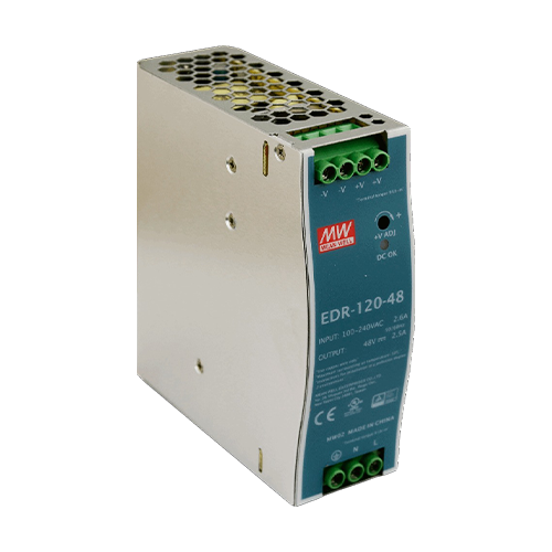 Sursa de alimentare in comutatie, 48V/2.5A, 120W, sina DIN – MEAN WELL EDR-120-48