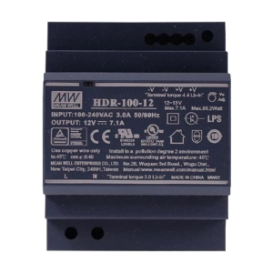 Sursa de alimentare in comutatie, 12V / 7.1A, sina DIN – MEAN WELL HDR-100-12