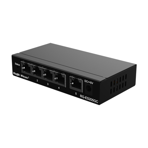 Switch L2, 5 x RJ45 1G, Cloud Management – Ruijie Reyee RG-ES205GC