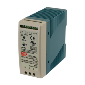 Sursa in comutatie cu back-up, 13.8V / 1.9A, monitorizare, sina DIN – MEAN WELL DRC-40A