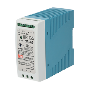 Sursa in comutatie cu back-up, 13.8V / 2.8A, monitorizare, sina DIN – MEAN WELL DRC-60A