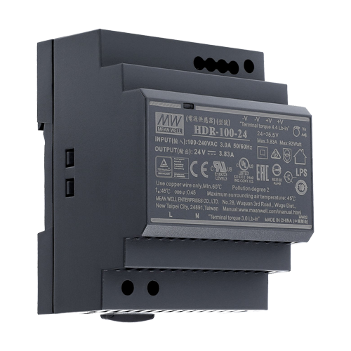 Sursa de alimentare in comutatie, 24V / 3.83A, sina DIN – MEAN WELL HDR-100-24