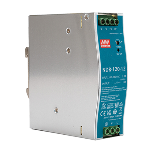 Sursa de alimentare in comutatie, 12V / 10A, sina DIN – MEAN WELL NDR-120-12