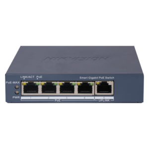 Switch 4 porturi Gigabit PoE, 1 port Uplink, Management – HIKVISION DS-3E1505P-EI