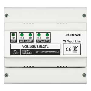 Doza derivatie video 10 iesiri pentru EXPERT, G3 – ELECTRA VCB.10RJ3.ELGTL