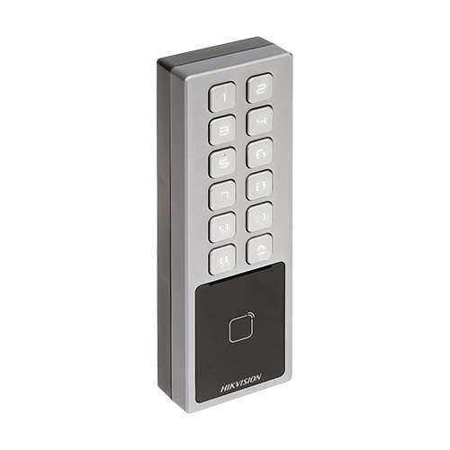 Terminal control acces cu tastatura, card M1, Bluetooth, Wi-Fi, Alarma – HIKVISION DS-K1T805MBWX